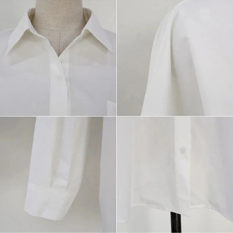 Office Lady Elegant White