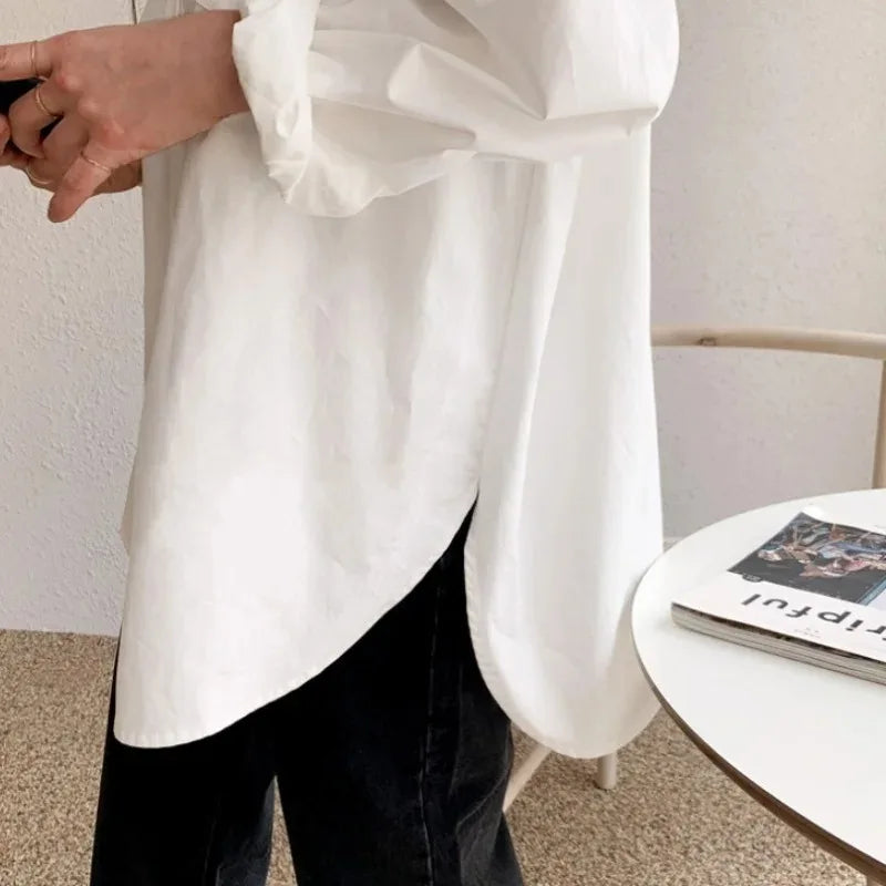 Office Lady Elegant White
