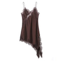 KONDALA Christmas New Year Lace Party Women Dress V Neck Cami Backless Midi Dress Fashion 2025 Y2K Girl Evening Club Dress
