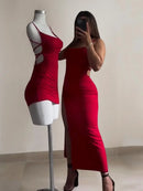 Scarlett Backless Midi Dress