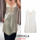 KONDALA Christmas New Year Lace Party Women Dress V Neck Cami Backless Midi Dress Fashion 2025 Y2K Girl Evening Club Dress