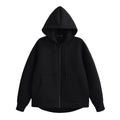HH 2026 Casual Women's Soild Zipper Hoodie Long Sleeve Big Pocket Zipper Jacket With Hood Female Loose Outerwear Coat Tops